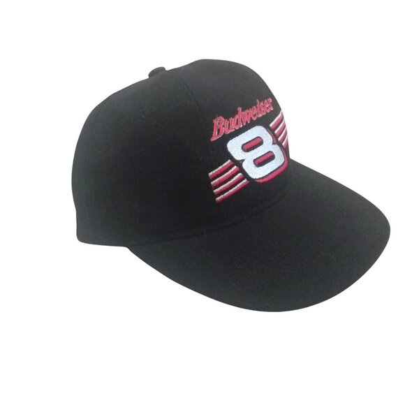 Vintage 90's "Budweiser #8" Strapback Hat-Dale Earnhardt Jr. - Picture 4 of 12